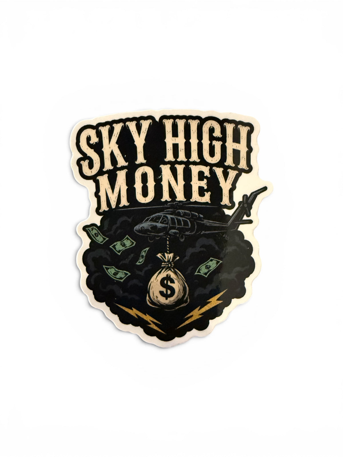 Sky High Money Sticker