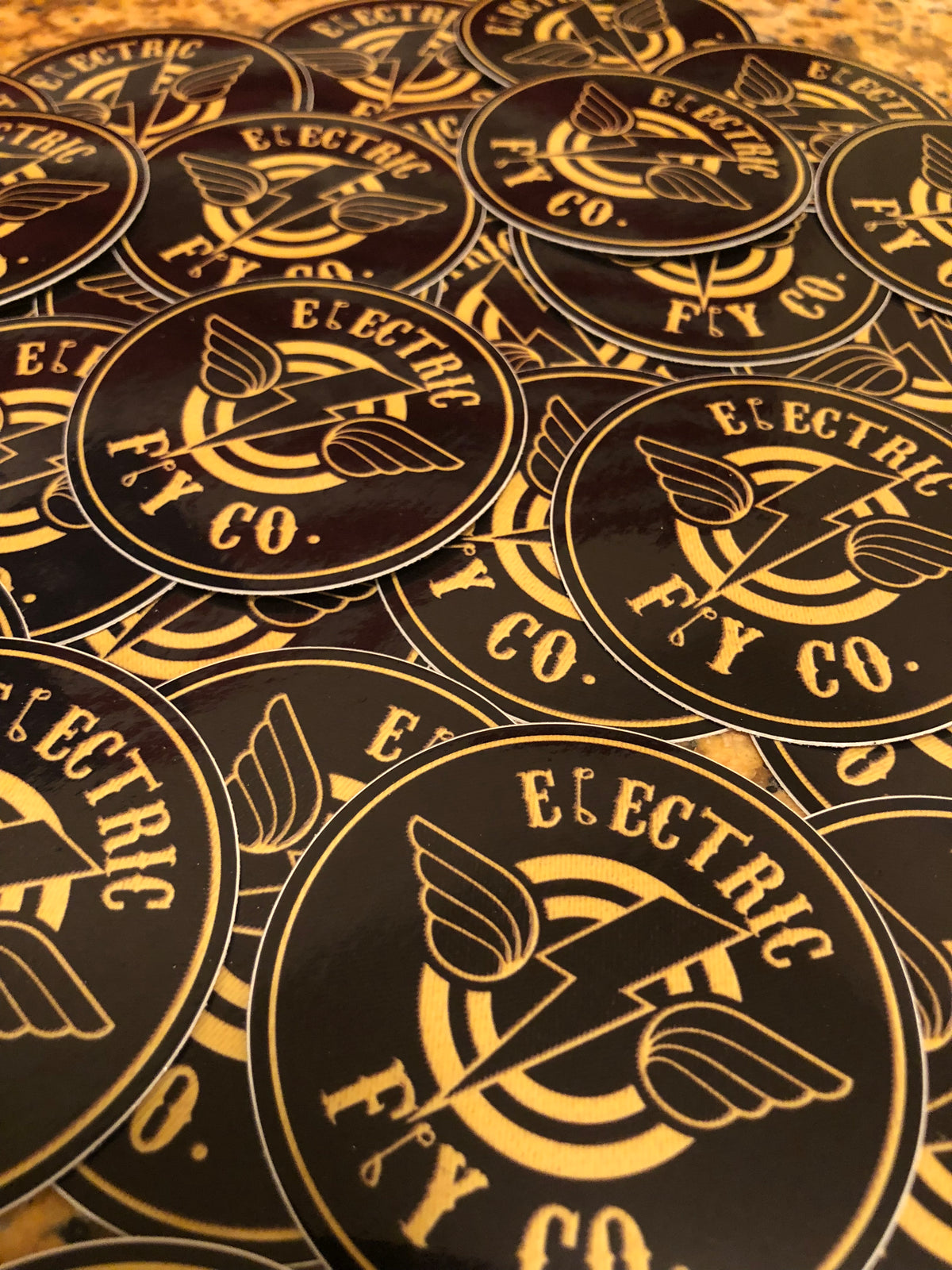 Electric fly sticker