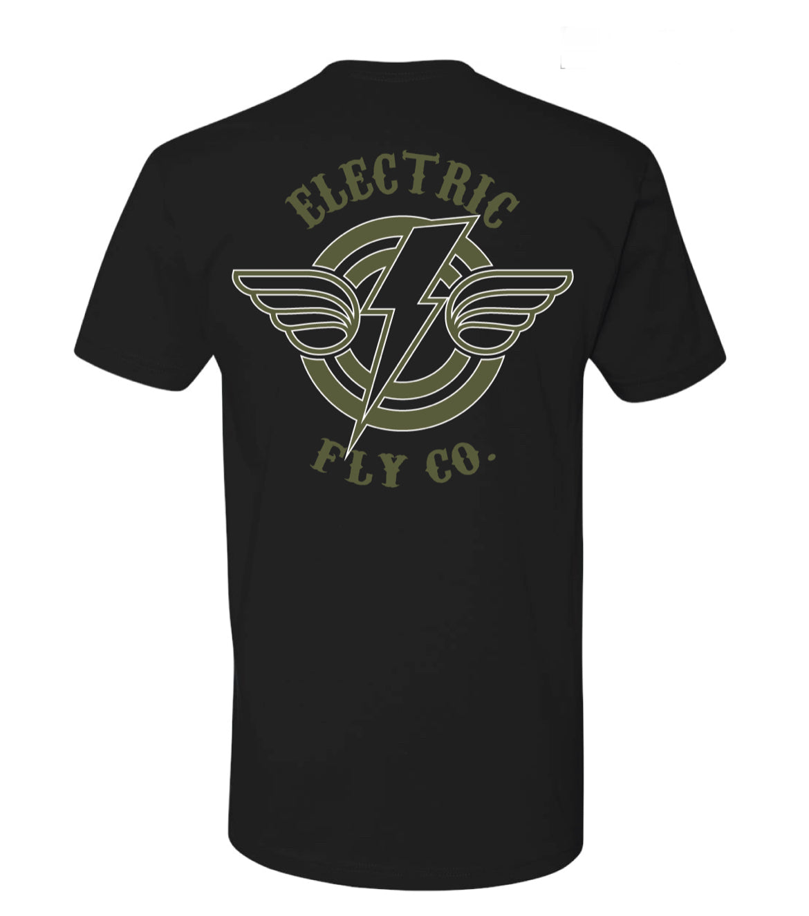 EFC logo tee (military green/white)