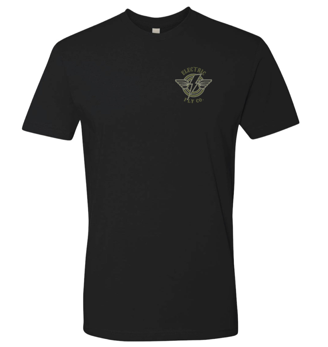 EFC logo tee (military green/white)